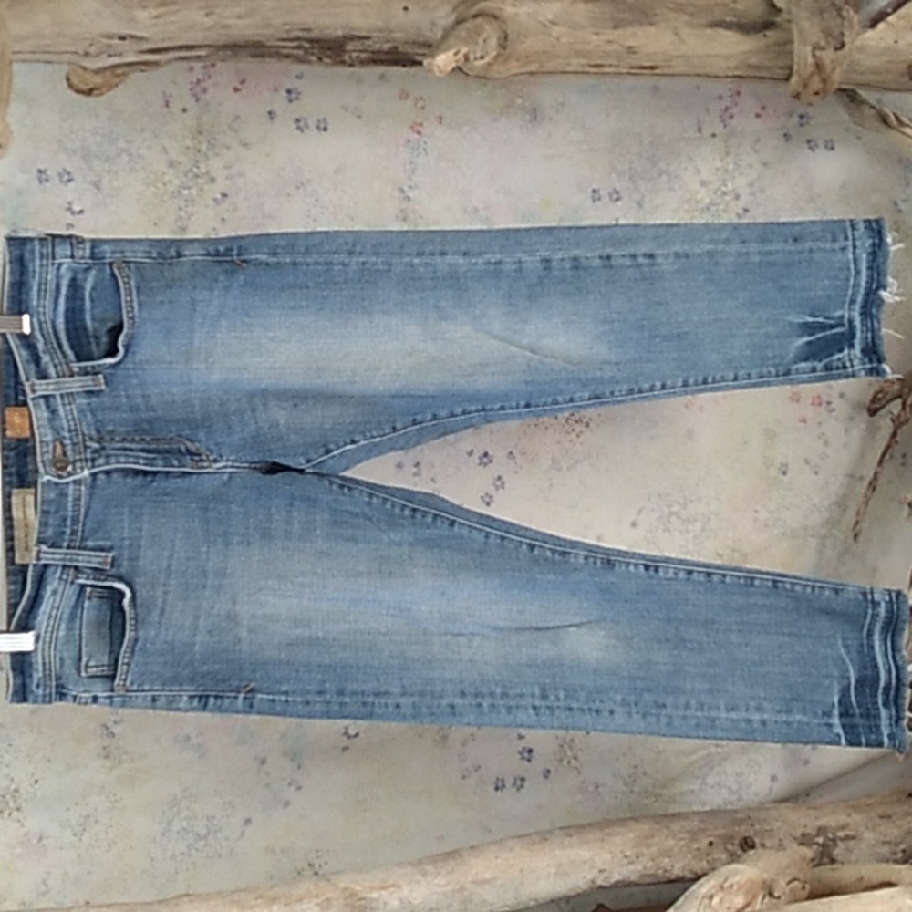 Pilcro and the Letterpress Women's Size 27 Petite Jeans Raw hem zipper fly jeans